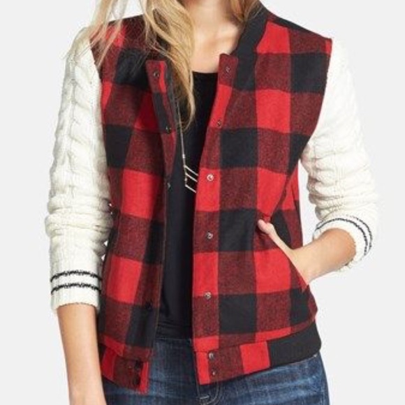 Supply Buffalo Plaid Varsity Jacket 